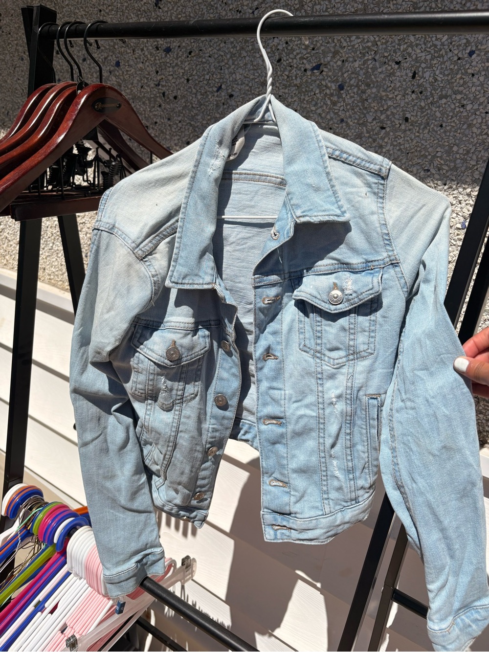 H&M Light Blue Denim Jean Jacket - Picture 2 of 3